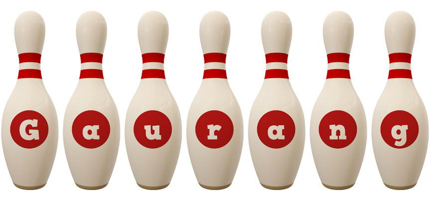 Gaurang bowling-pin logo