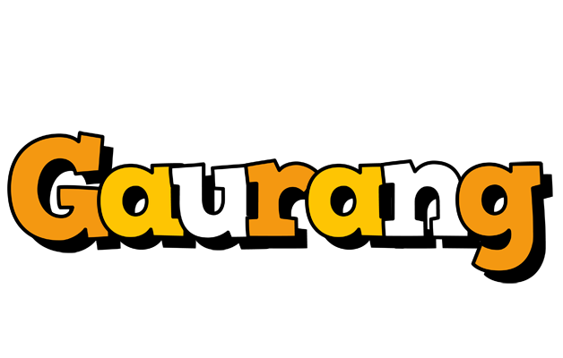 Gaurang cartoon logo