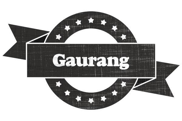 Gaurang grunge logo