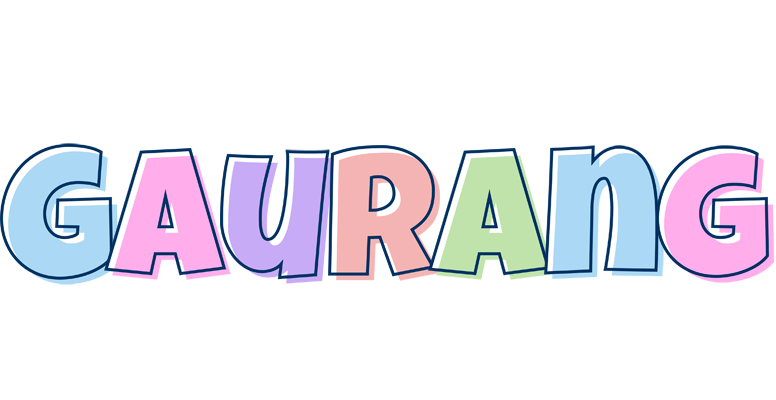 Gaurang pastel logo