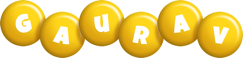 Gaurav candy-yellow logo