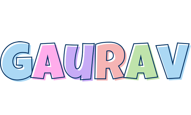Gaurav pastel logo