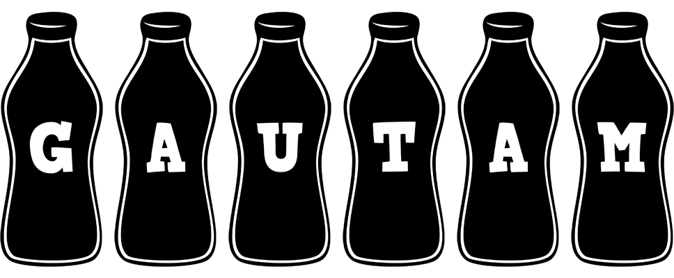Gautam bottle logo