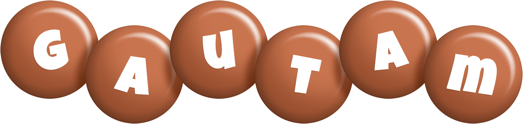 Gautam candy-brown logo