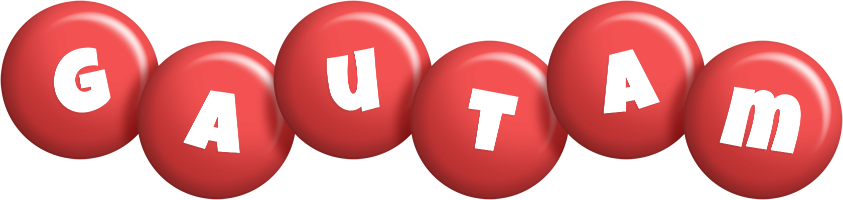 Gautam candy-red logo