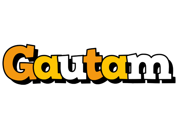 Gautam cartoon logo