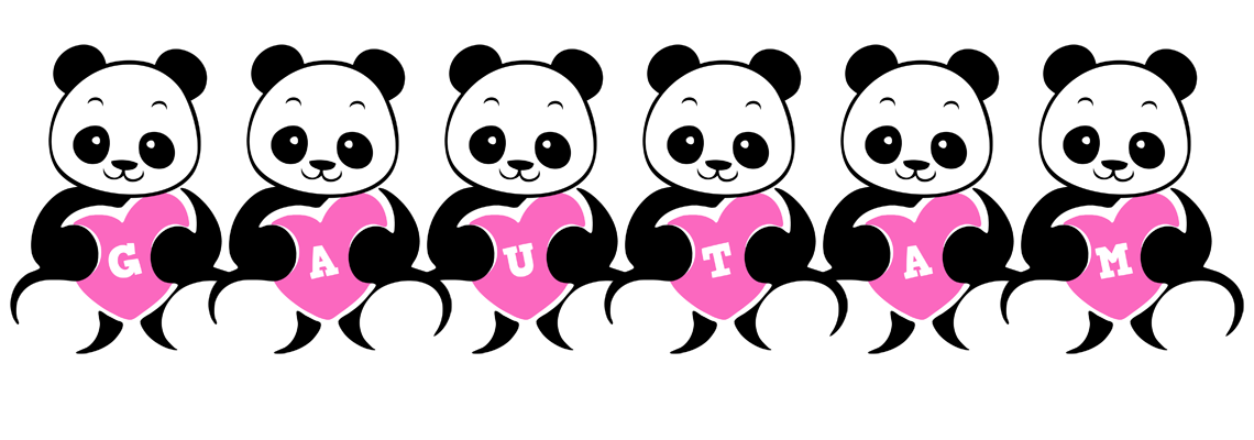 Gautam love-panda logo
