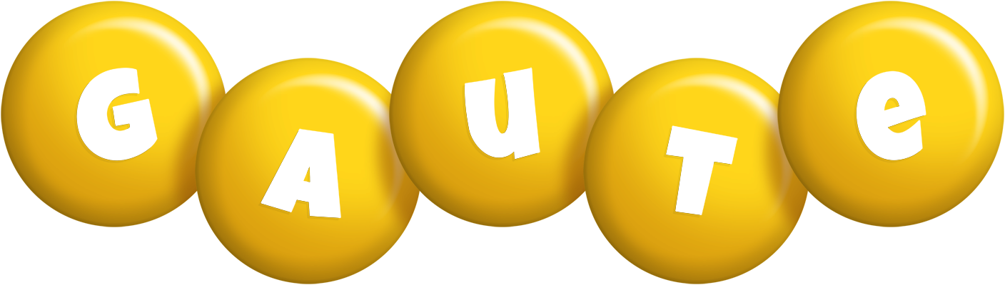 Gaute candy-yellow logo