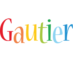 Gautier birthday logo