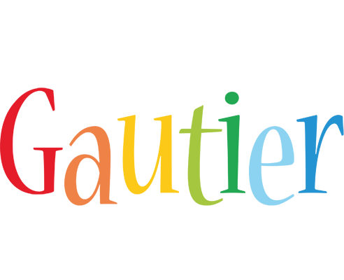 Gautier birthday logo