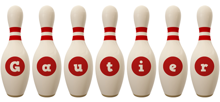 Gautier bowling-pin logo