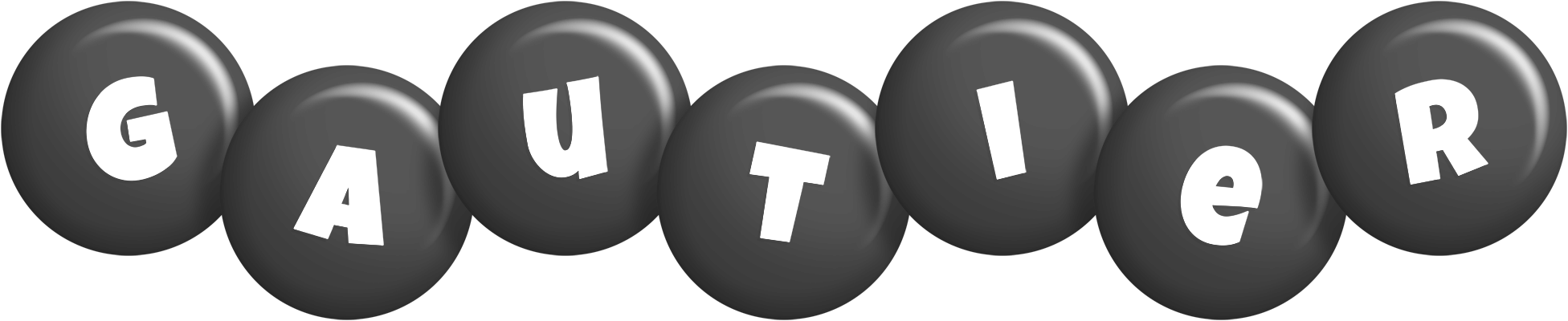 Gautier candy-black logo