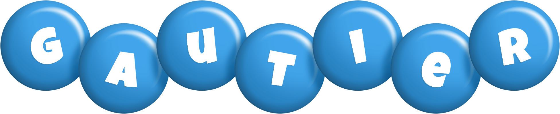 Gautier candy-blue logo