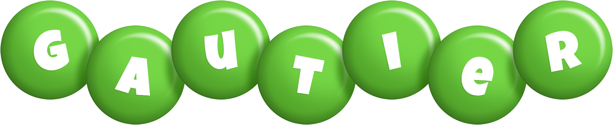 Gautier candy-green logo