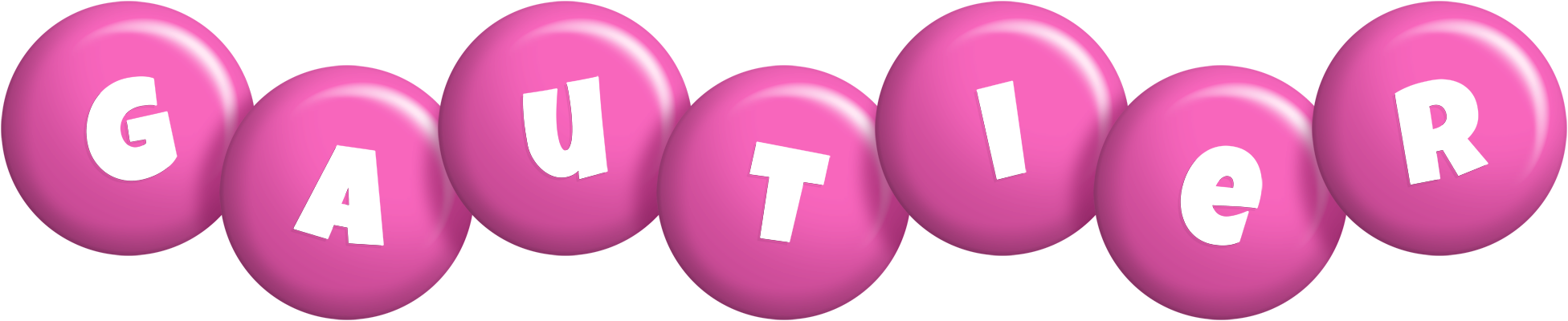 Gautier candy-pink logo