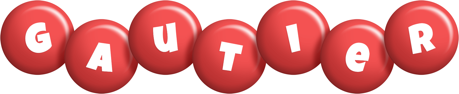 Gautier candy-red logo