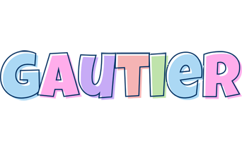 Gautier pastel logo