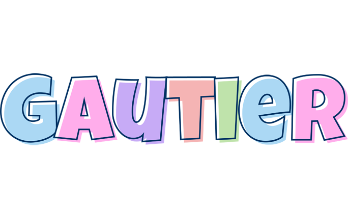 Gautier pastel logo