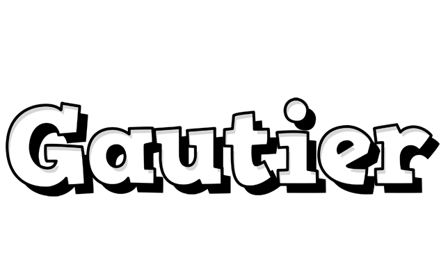 Gautier snowing logo