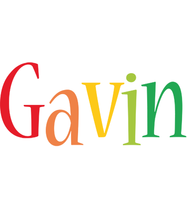 Gavin birthday logo