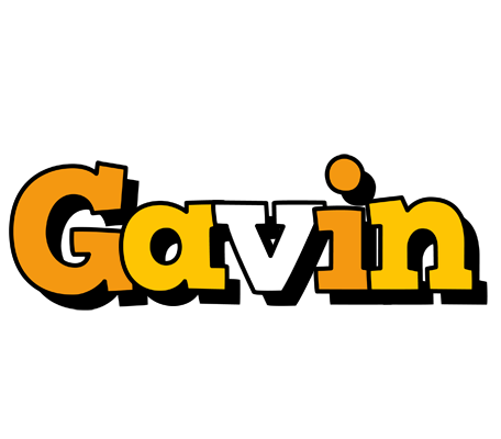 Gavin cartoon logo