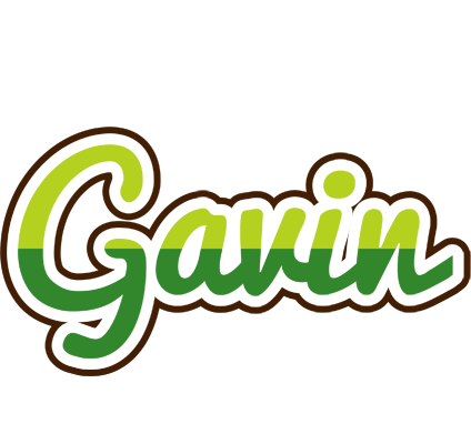 Gavin golfing logo