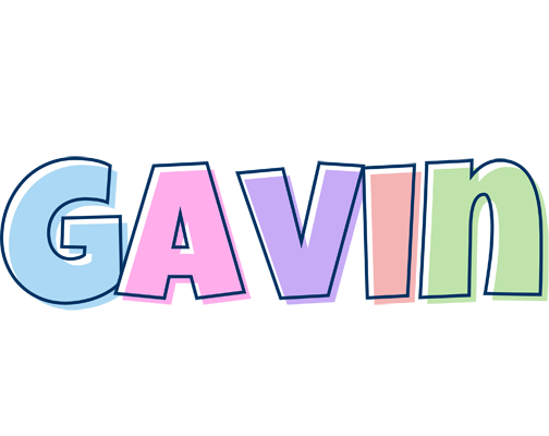Gavin pastel logo