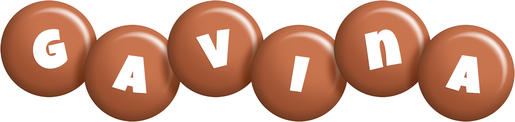 Gavina candy-brown logo
