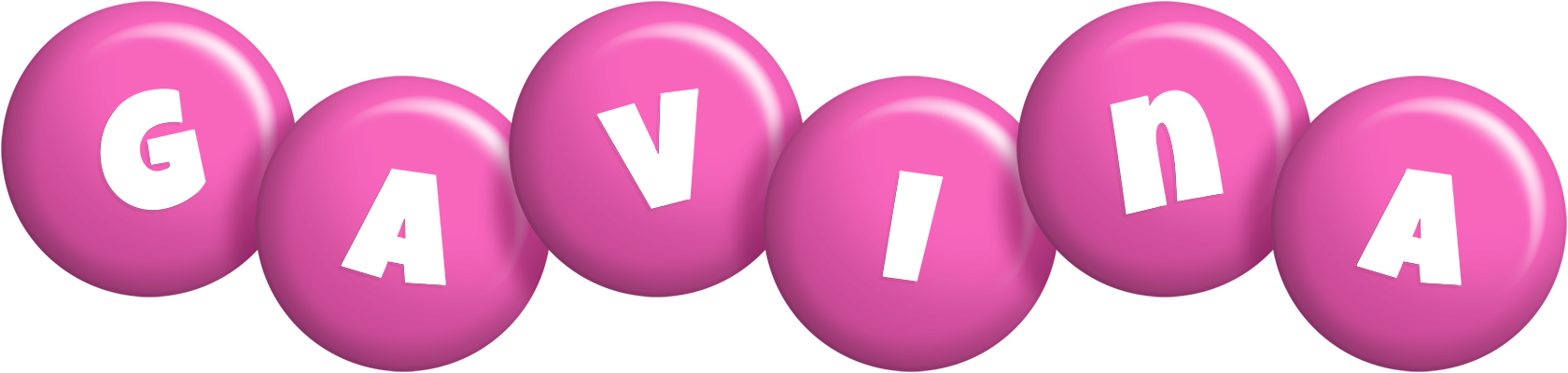 Gavina candy-pink logo