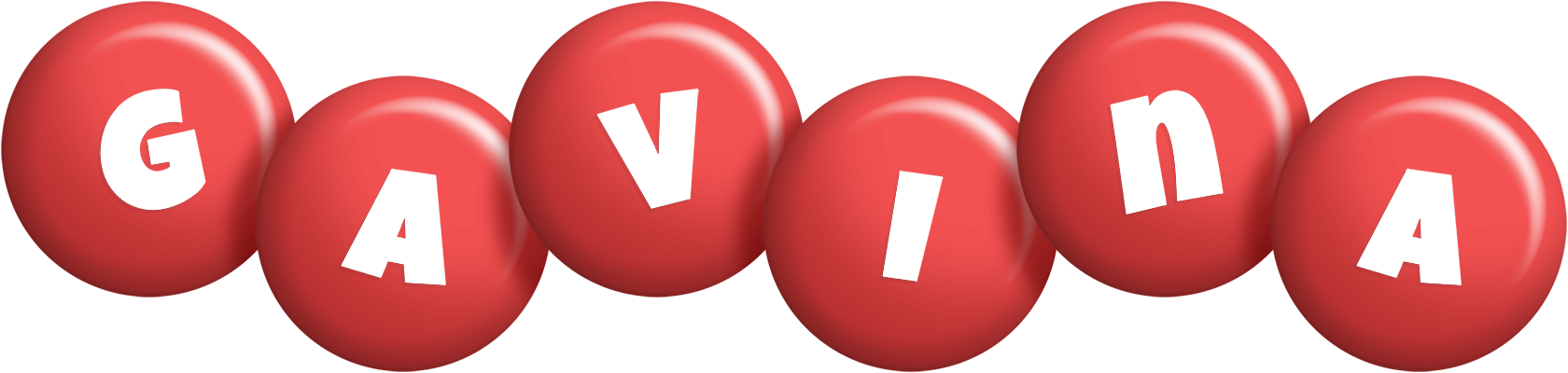 Gavina candy-red logo