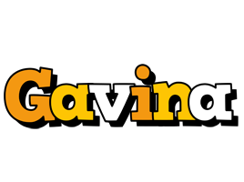 Gavina cartoon logo