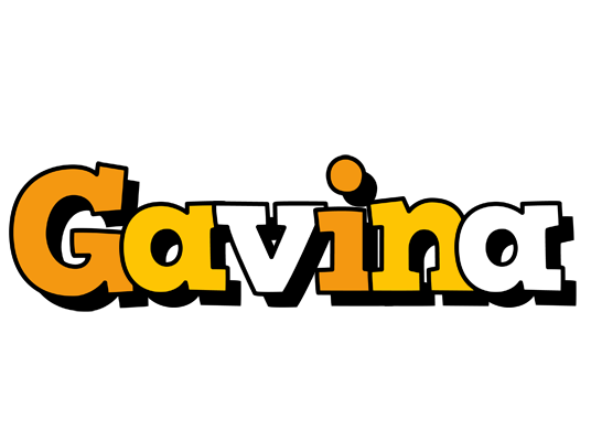Gavina cartoon logo