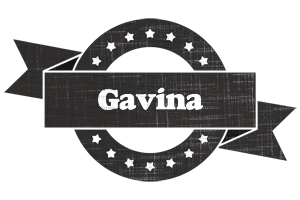 Gavina grunge logo