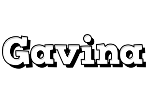 Gavina snowing logo