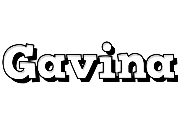 Gavina snowing logo