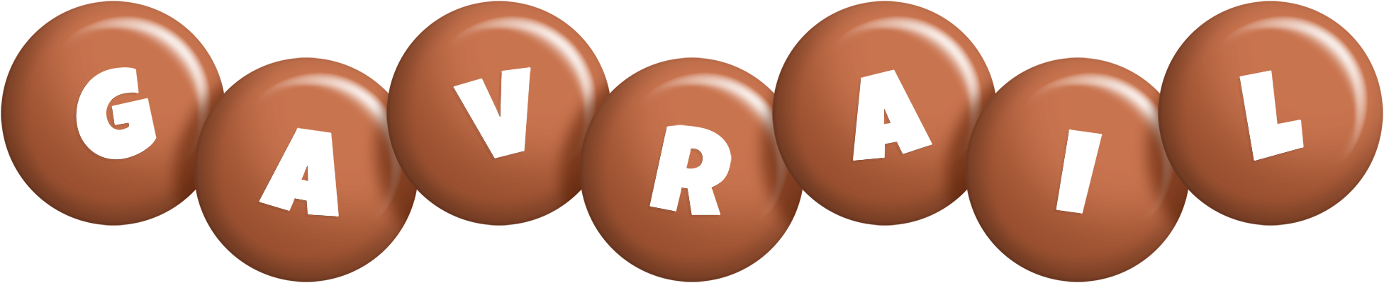 Gavrail candy-brown logo
