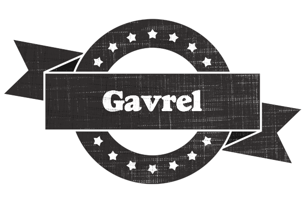 Gavrel grunge logo