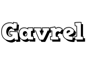 Gavrel snowing logo