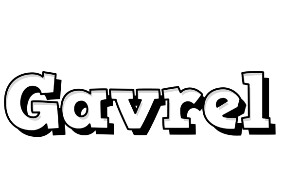 Gavrel snowing logo