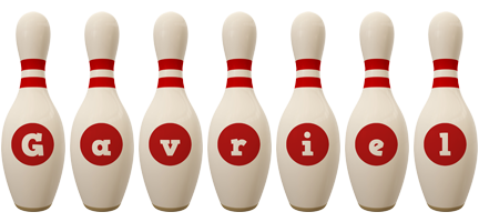 Gavriel bowling-pin logo