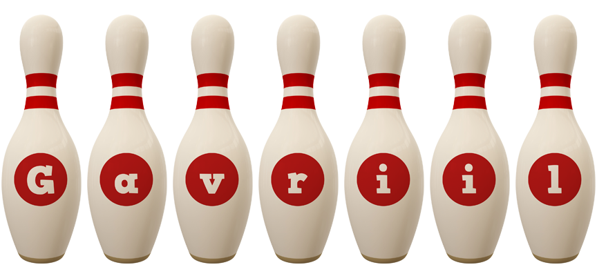 Gavriil bowling-pin logo