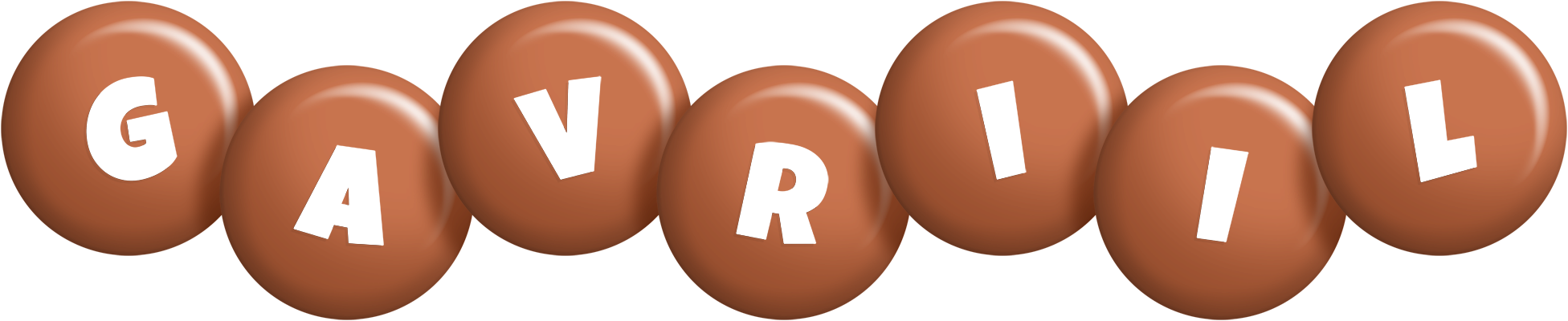 Gavriil candy-brown logo