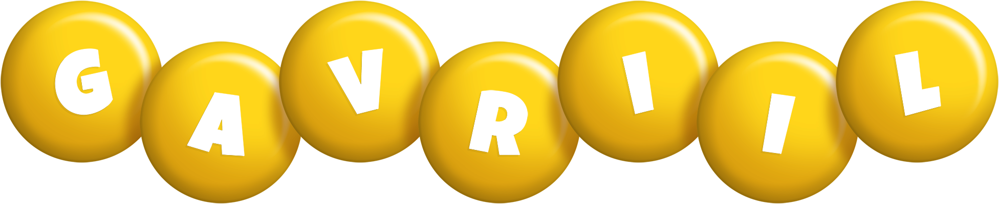 Gavriil candy-yellow logo
