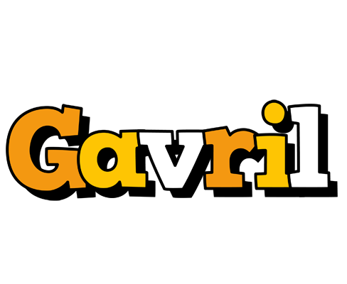 Gavril cartoon logo