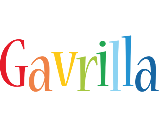 Gavrilla birthday logo