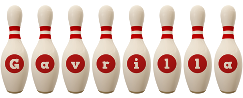 Gavrilla bowling-pin logo