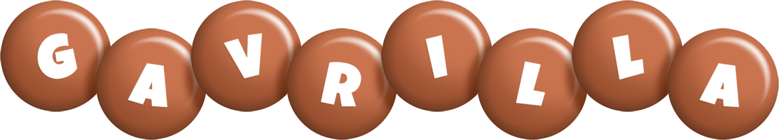 Gavrilla candy-brown logo