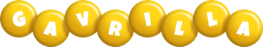 Gavrilla candy-yellow logo