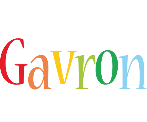 Gavron birthday logo