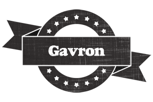 Gavron grunge logo